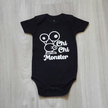 Load image into Gallery viewer, Black Onesie with a Chi Chi Monster design
